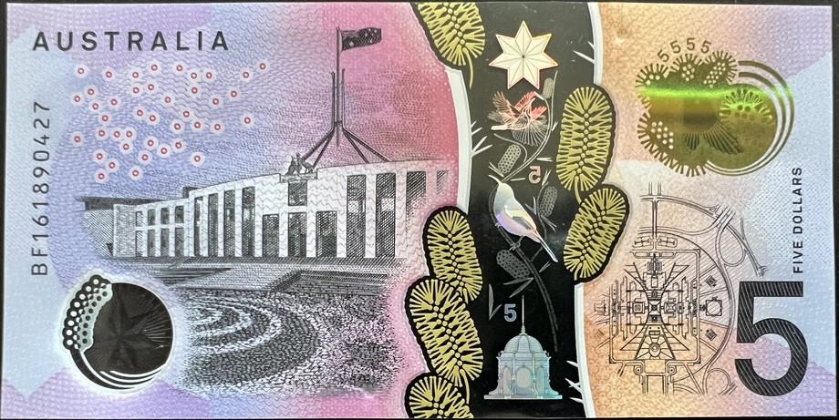 Australia 5 Dollar, back