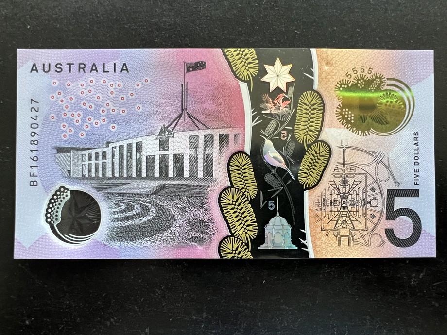Australia 5 Dollar, back