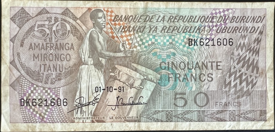 Burundi 50 Franc, front