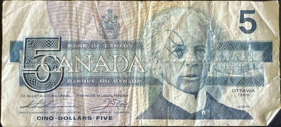 Canada 5 Dollar, front