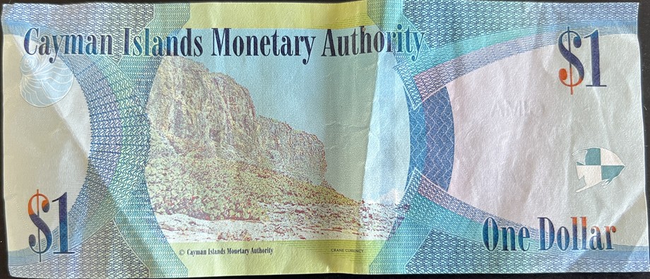 Cayman Islands 1 Dollar, back