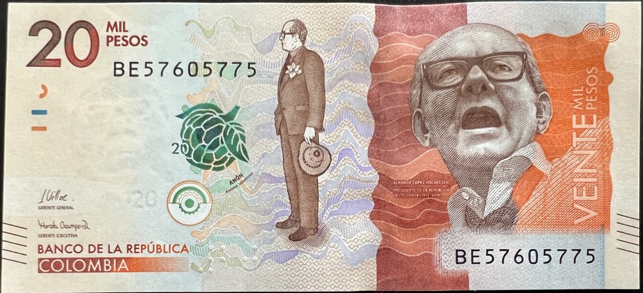 Colombia 20000 Peso, front
