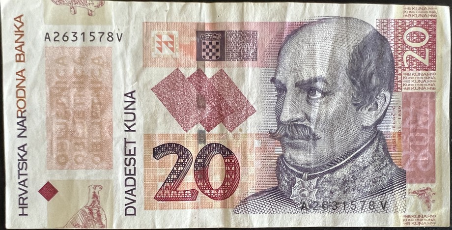 Croatia 20 Kuna, front