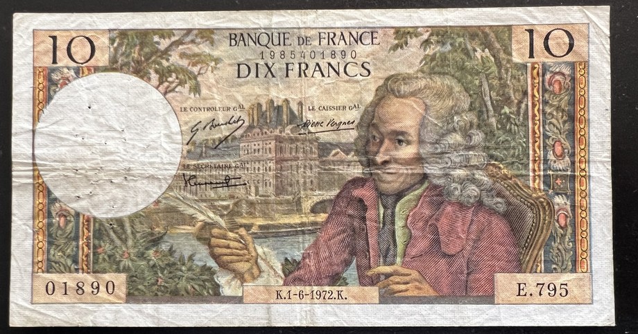 France 10 Franc, front