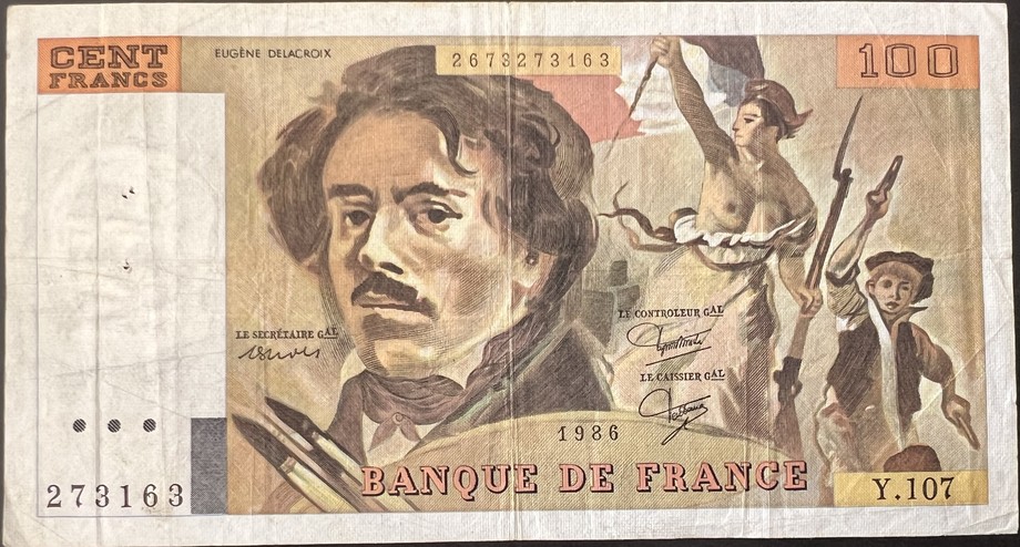 France 100 Franc, front