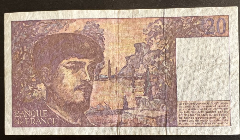 France 20 Franc, back