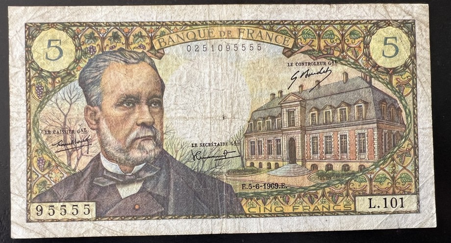 France 5 Franc, front