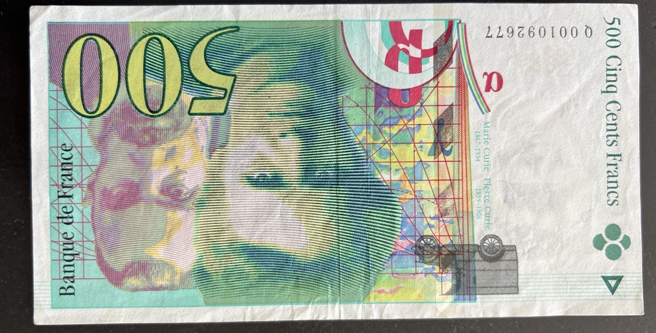 France 500 Franc, front