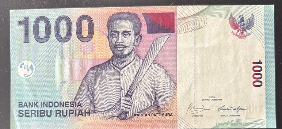 Indonesia 1000 Rupiah, front