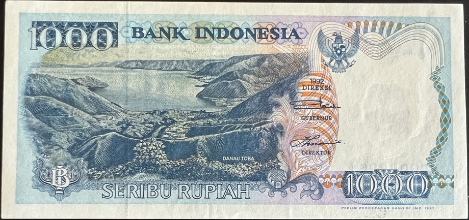 Indonesia 1000 Rupiah, front