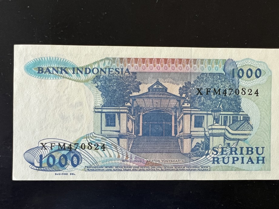 Indonesia 1000 Rupiah, back