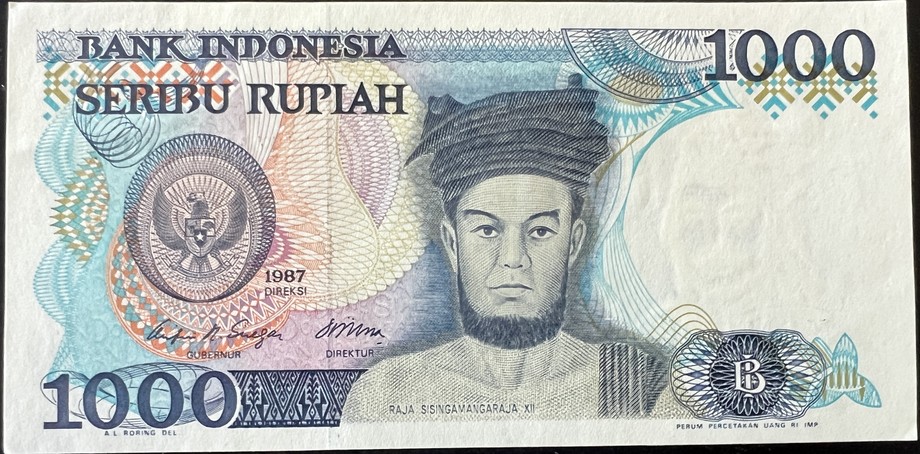 Indonesia 1000 Rupiah, front