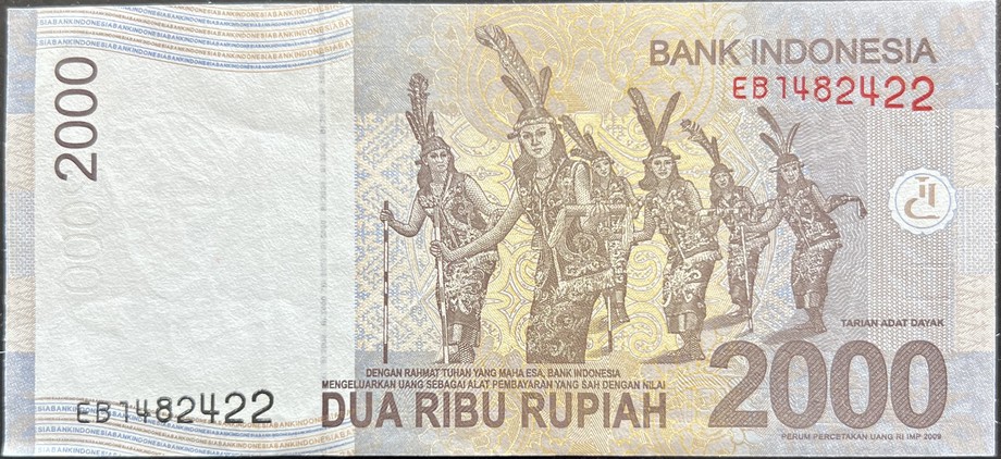 Indonesia 2000 Rupiah, back