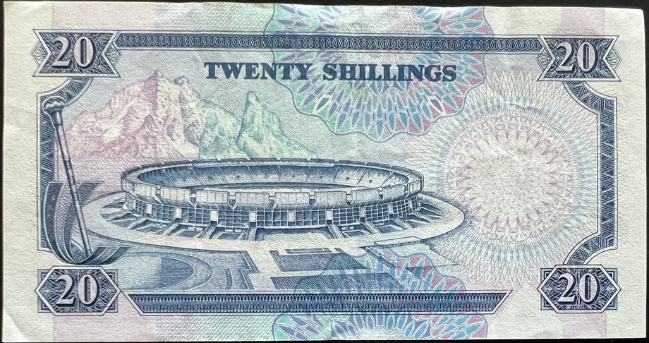Kenya 20 Shilling, back