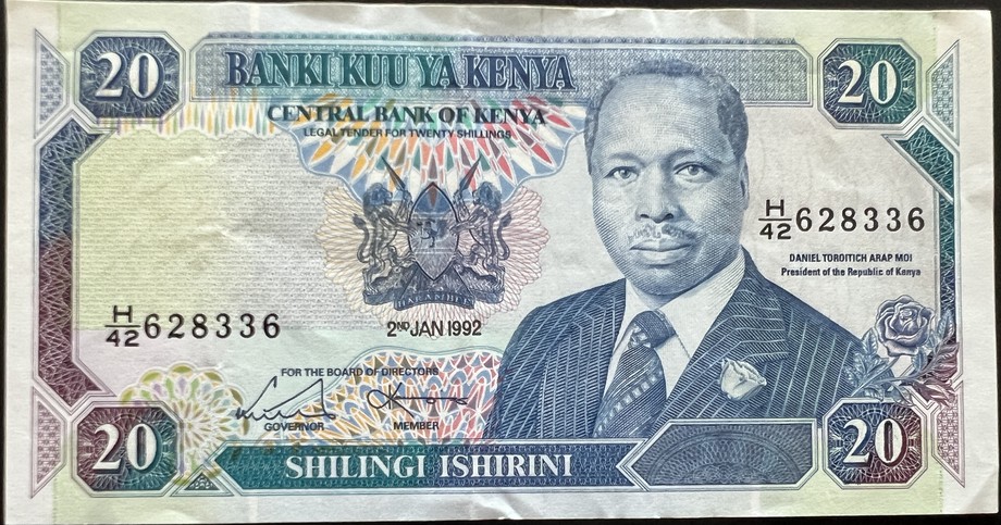 Kenya 20 Shilling, front