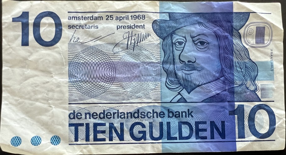 Netherlands 10 Guilder, front