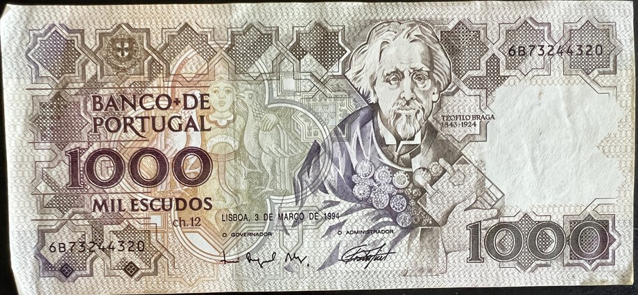 Portugal 1000 Escudo, front