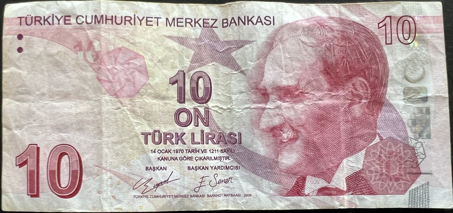 Türkiye 10 Lira, front