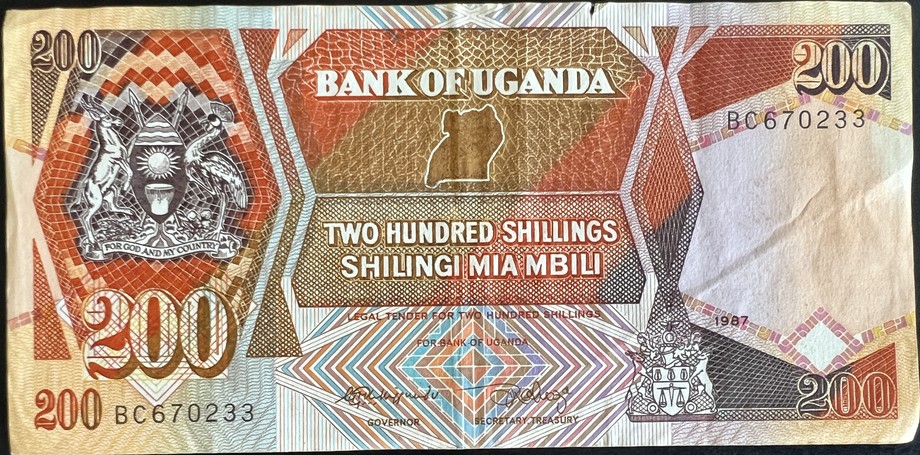 Uganda 200 Shilling, front
