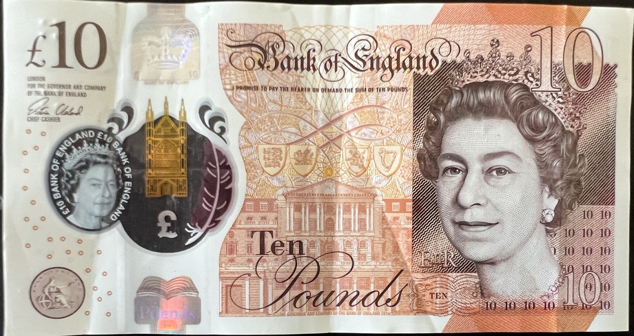 United Kingdom 10 Pound, front