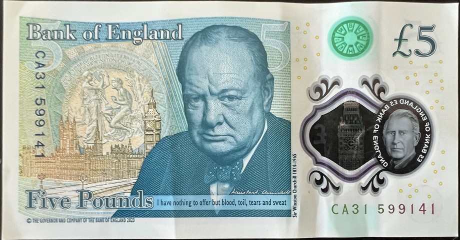 United Kingdom 5 Pound, back