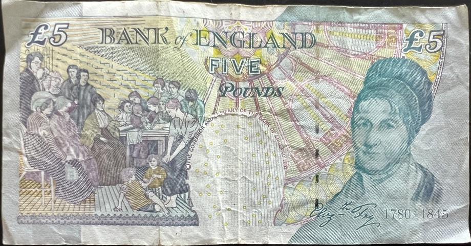 United Kingdom 5 Pound, back