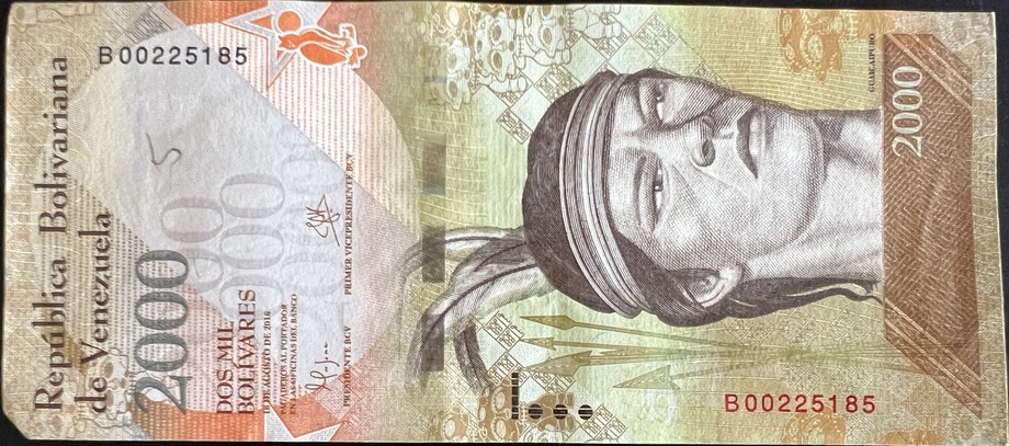 Venezuela 2000 Bolívar, front
