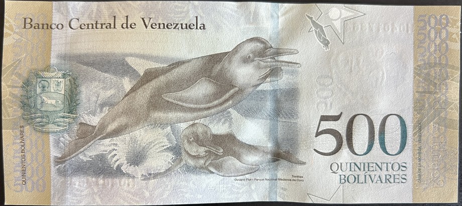Venezuela 500 Bolívar, back
