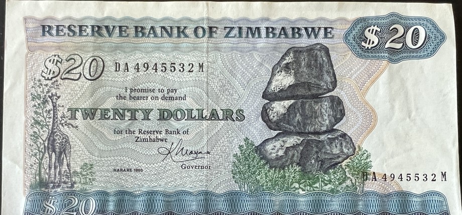 Zimbabwe 20 Dollar, front