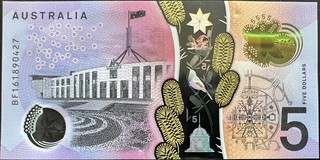 Australia 5 Dollar, back