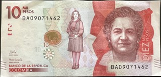 Colombia 10000 — front