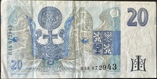 Czech Republic 20 Koruna, back