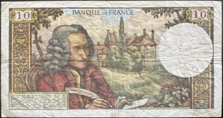 France 10 Franc, back