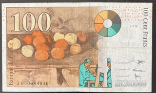 France 100 Franc, back