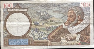 France 100 Franc, back