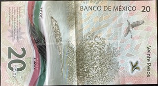 Mexico 20 Peso, back