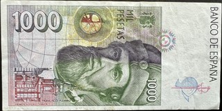 Spain 1000 Peseta, back