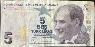 Türkiye 5 note