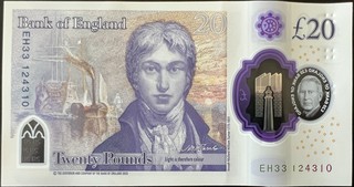 United Kingdom 20 Pound, back