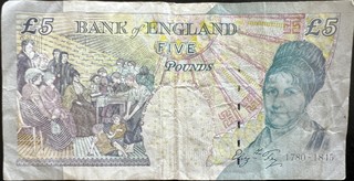United Kingdom 5 Pound, back