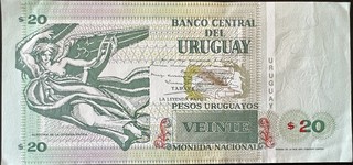 Uruguay 20 Peso, back