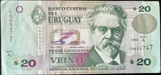 Uruguay 20 — front
