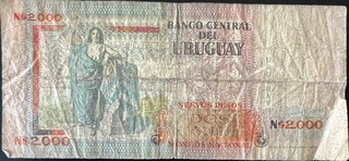 Uruguay 2000 Peso, back