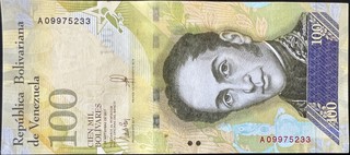 Venezuela 100000 — front