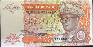 Zaire 500000 — front